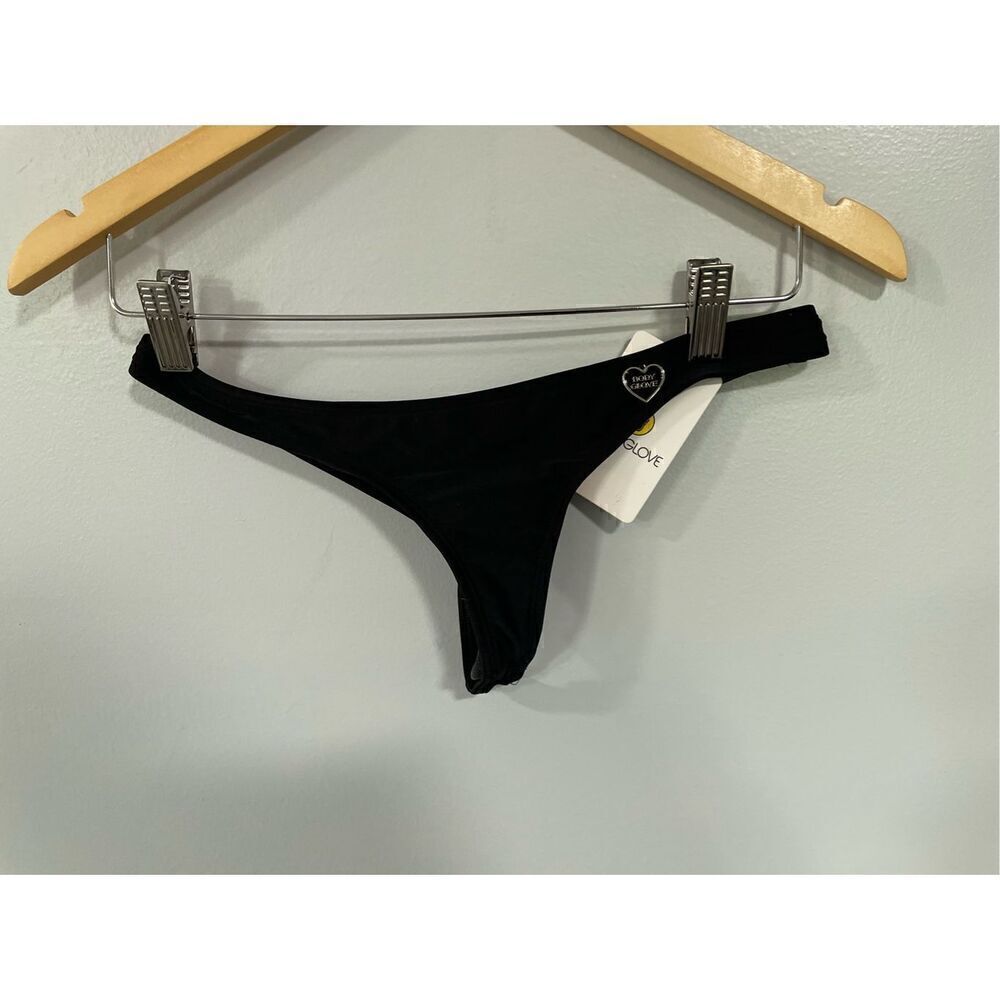 Brand New Body Glove Smoothies Thong Panties Bottoms Women’s XS Black